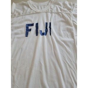 RARE Vintage 80s FIJI Football Team Jersey Shirt Russell Athletic USA Tagged L